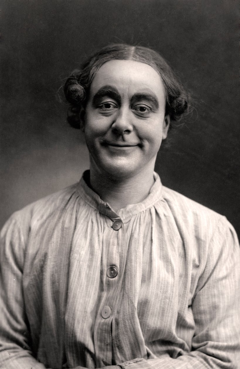George Robey 1869-1954, musiikkisalin viihdyttäjä, 1907. tekijältä Rotary Photo