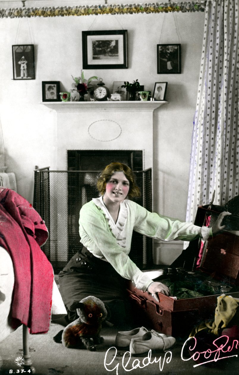 Gladys Cooper 1888-1971, englantilainen näyttelijä, 1900-luvun alku. tekijältä Rotary Photo