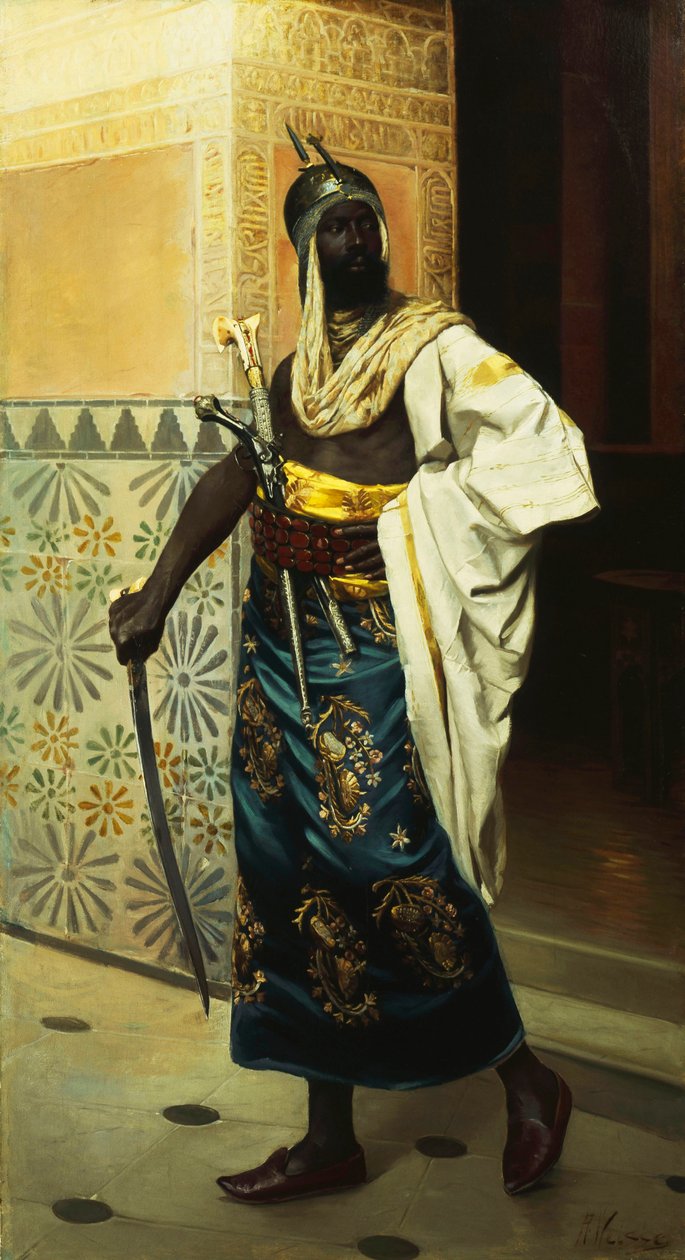 Nubian Guard (öljy kankaalle) tekijältä Roudolf Weisse