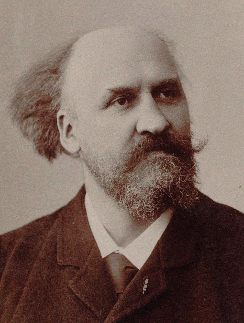 Säveltäjä Charles Lenepveun muotokuva 1840-1910, 1891. tekijältä Rouen . Photo studio J. Fontaine