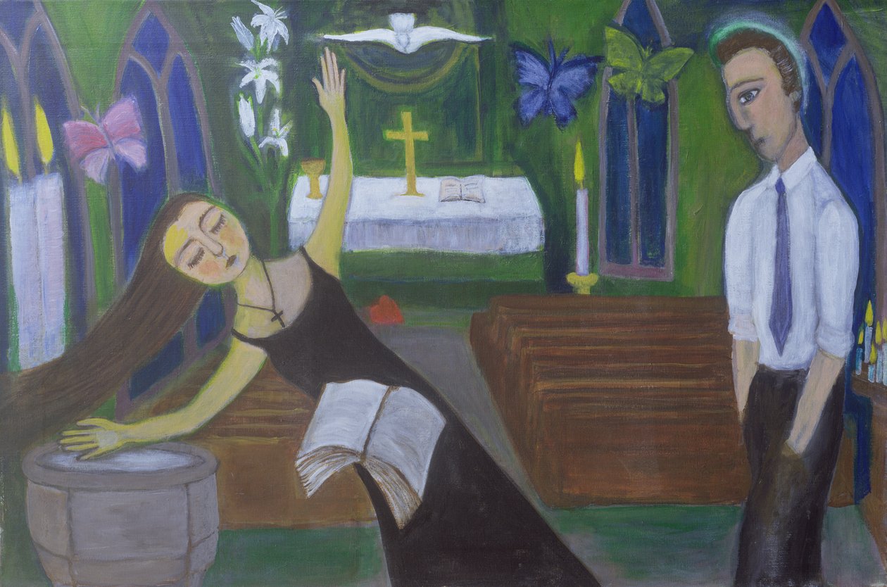 Religious Experience, 2002 (akryyli kankaalle) tekijältä Roya Salari