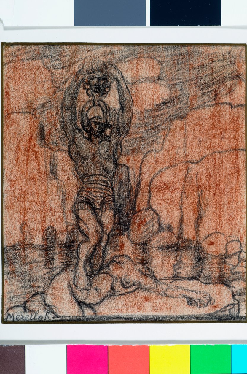 Perseus Medusan pään kanssa, n. 1915-1919 tekijältä Rubaldo Merello