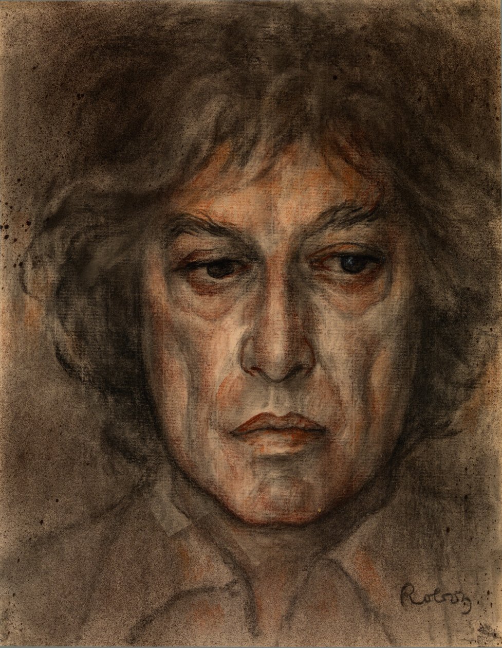 Sir Tom Stoppard pastellivärinen muotokuva Zsuzsi Roboz c tekijältä Rudolf Eichstaedt