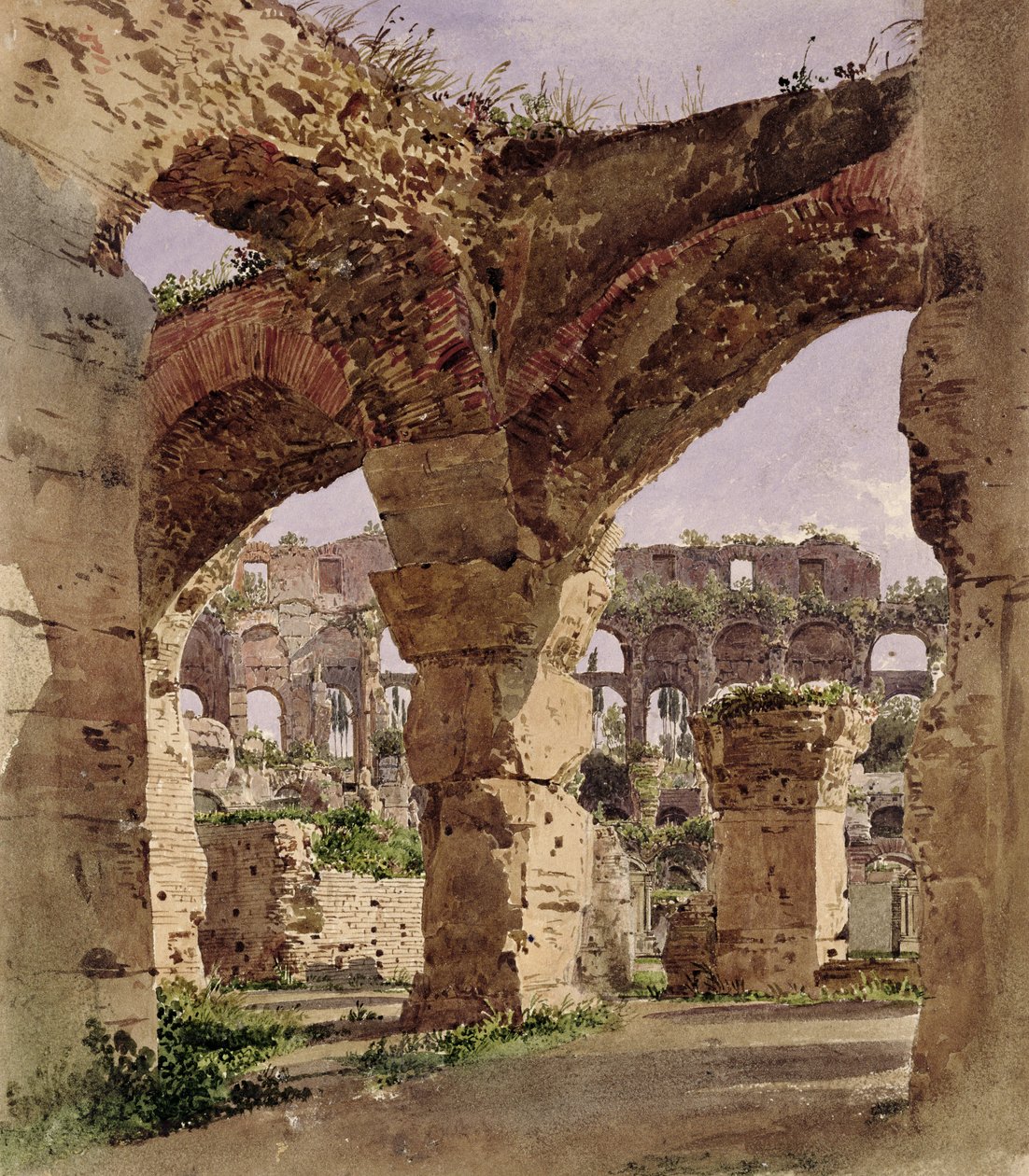 Colosseum, Rooma, 1835 tekijältä Rudolf von Alt