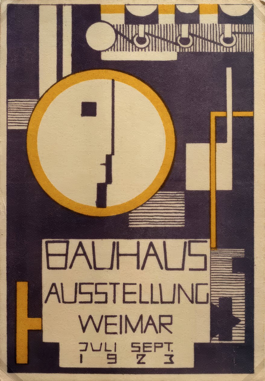 Bauhaus-näyttely Weimarissa heinä-syyskuussa 1923 tekijältä Rudolf Baschant