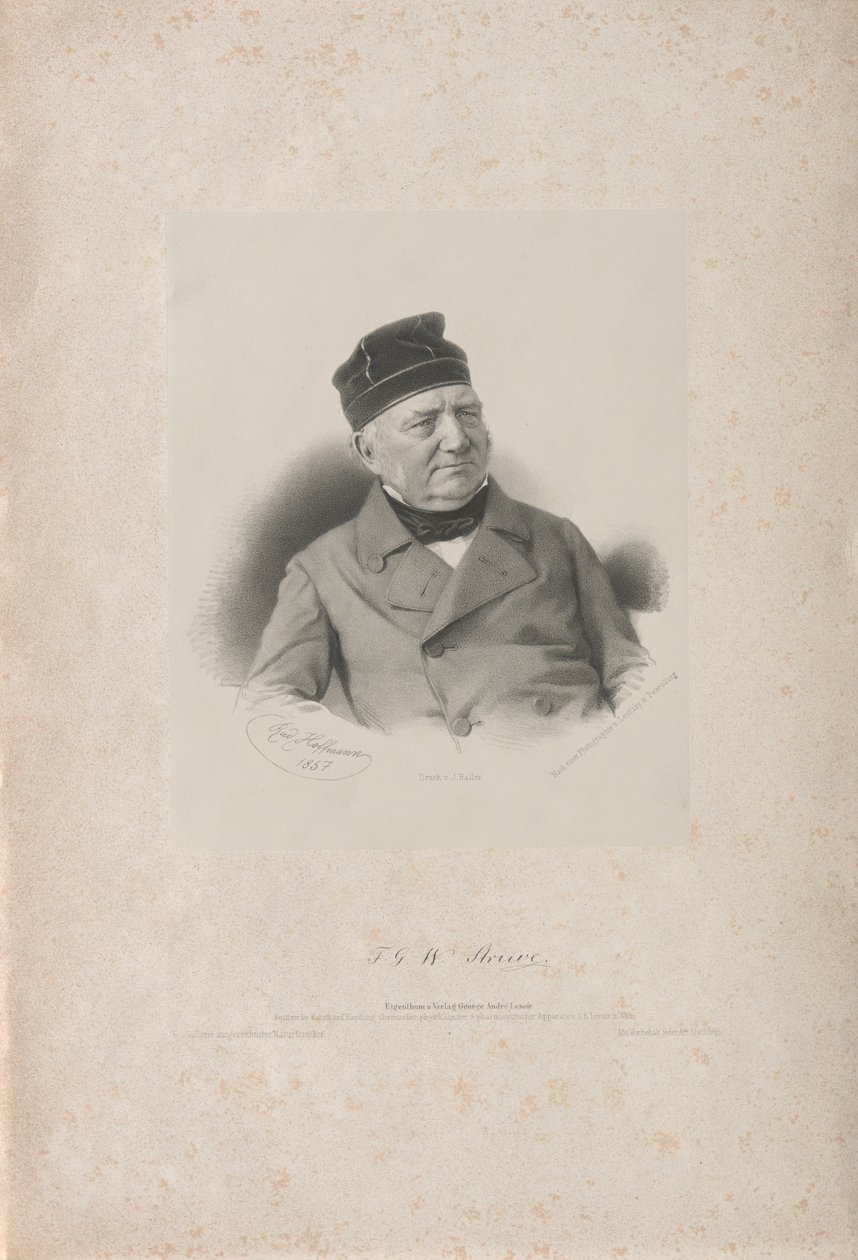 Friedrich Georg Wilhelm Vasily Yakovlevich von Struve 1793-1864, 1857. tekijältä Rudolf Hoffmann
