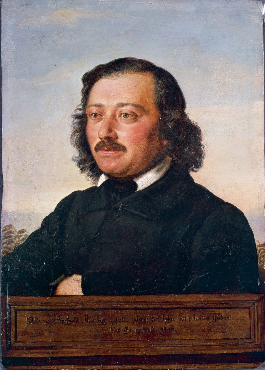 Berthold Auerbachin muotokuva tekijältä Rudolf Julius Benno Huebner