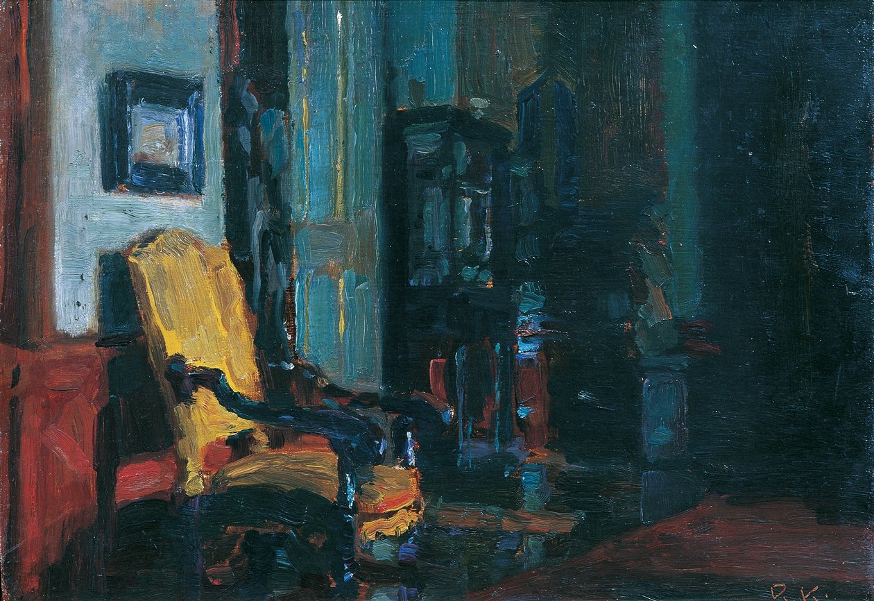 Sisustus (Dioseg-linna lähellä Pressburgia) tekijältä Rudolf Konopa