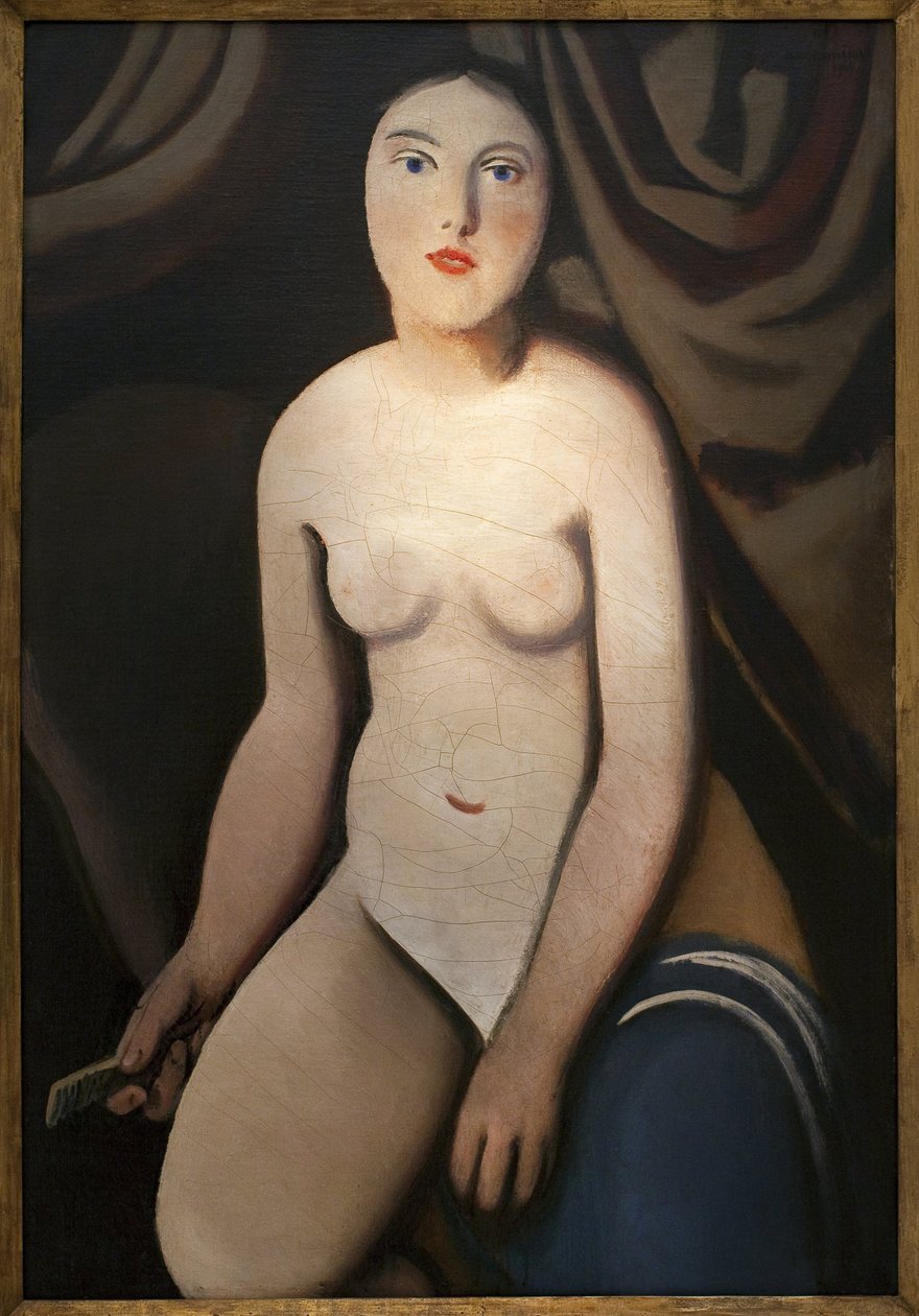 Peilin edessä. Rudolf Kremlickan (1886-1932) maalaus Öljy kankaalle tekijältä Rudolf Kremlicka