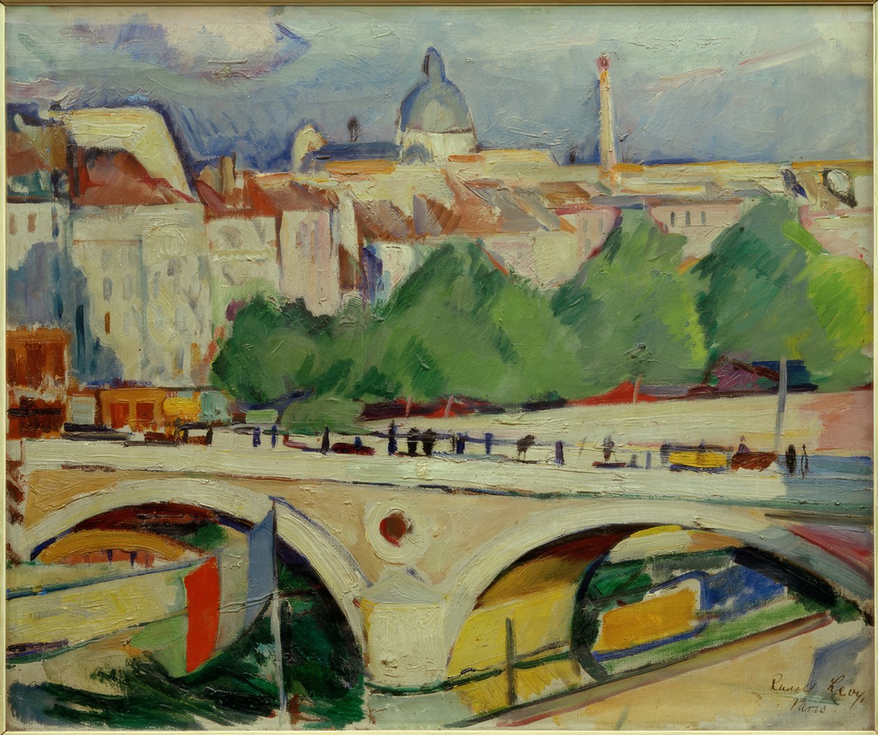 Näkymä Pont Marielle tekijältä Rudolf Levy