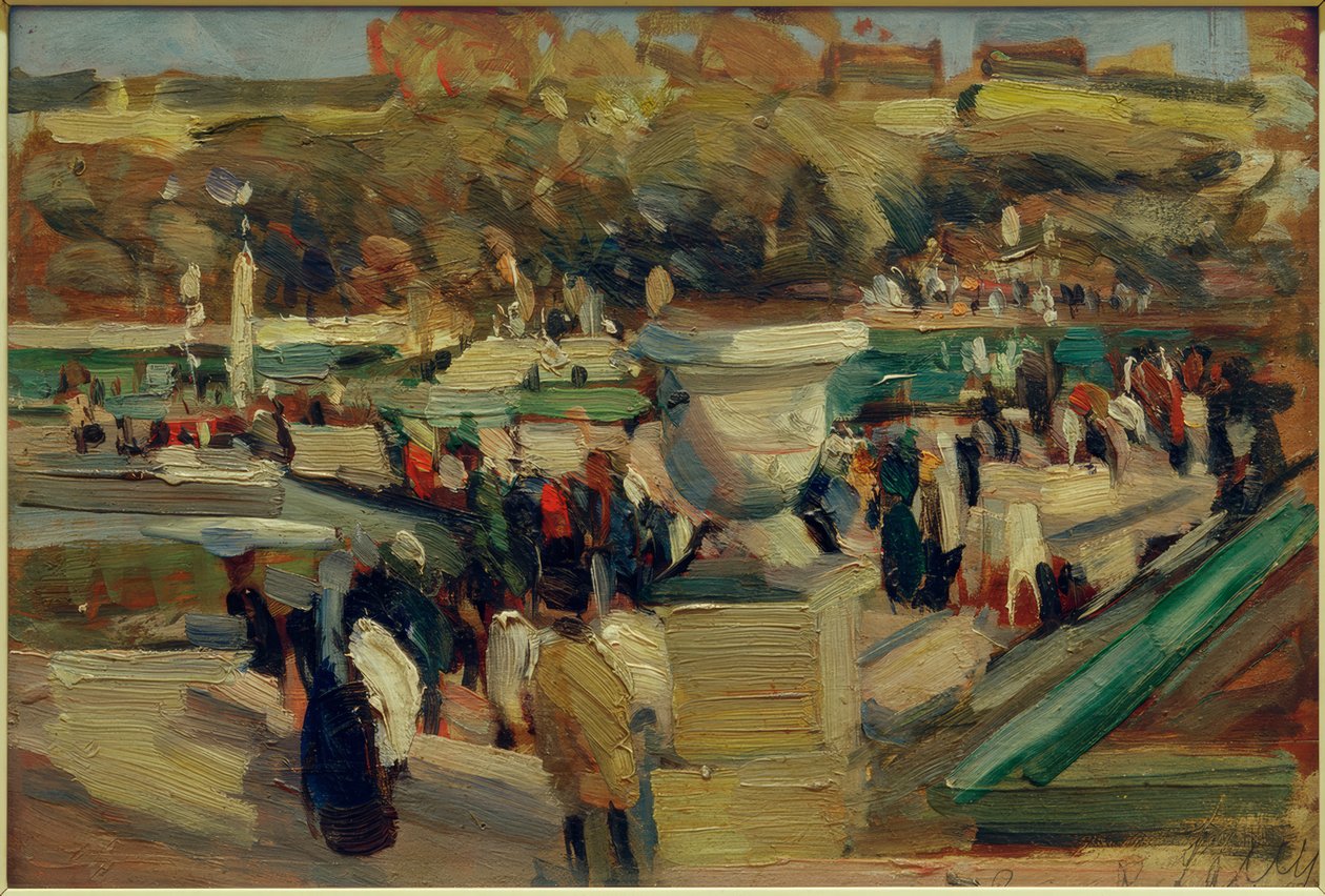 Spaziergänger im Park (Luxembourgin puutarha), Pariisi tekijältä Rudolf Levy
