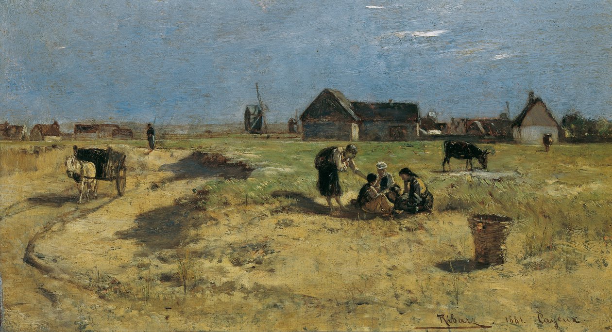 Landschaft aus Cayeux tekijältä Rudolf Ribarz