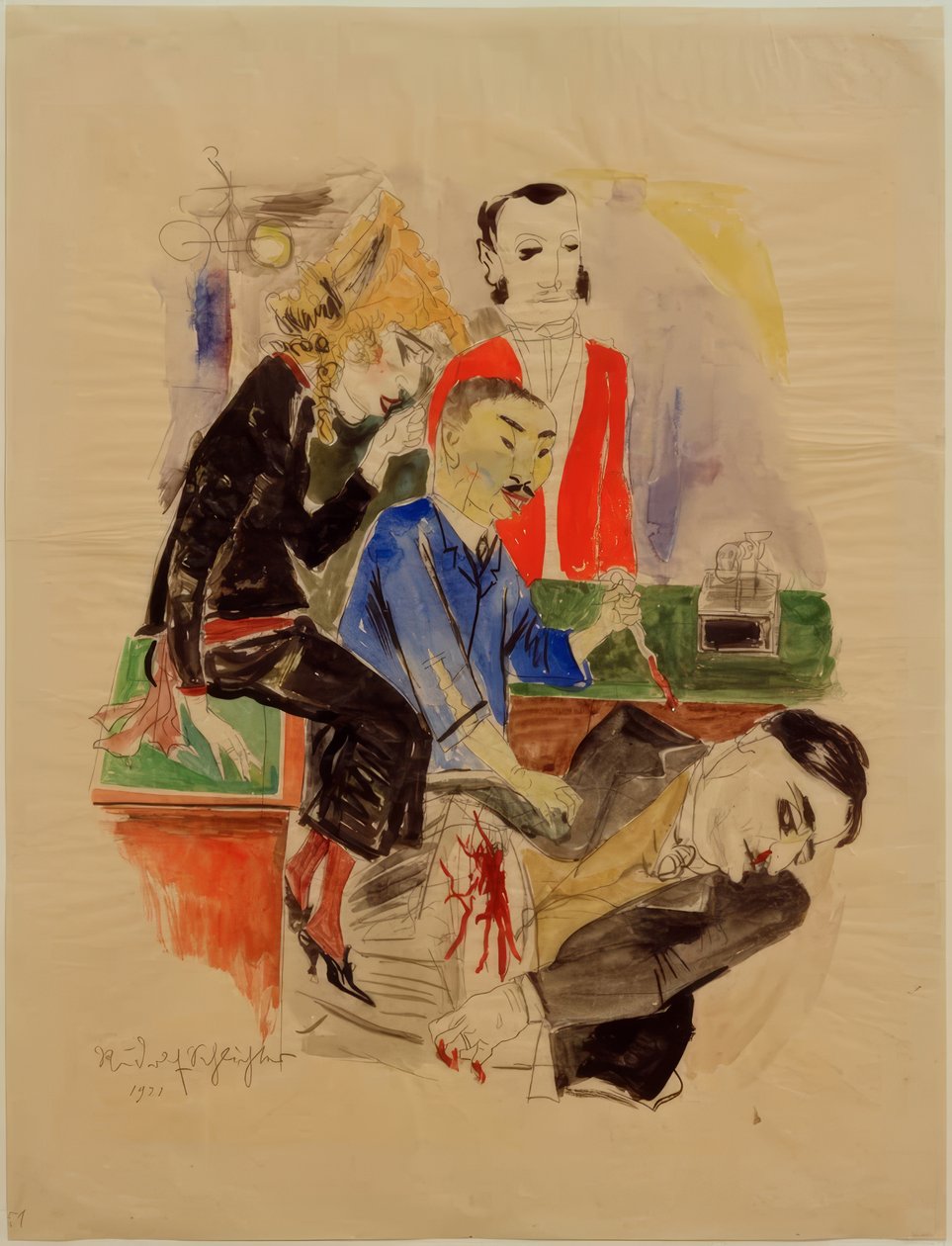 "Camera obscura I". Kannen suunnittelu tekijältä Rudolf Schlichter