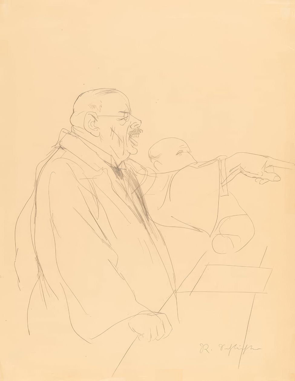 München Oikeussalissa tekijältä Rudolf Schlichter