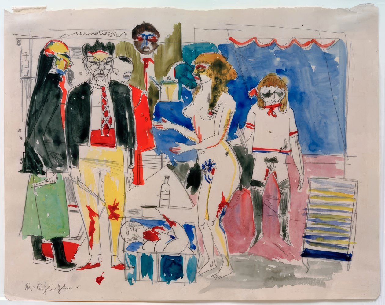 Sadistinen kohtaus tekijältä Rudolf Schlichter