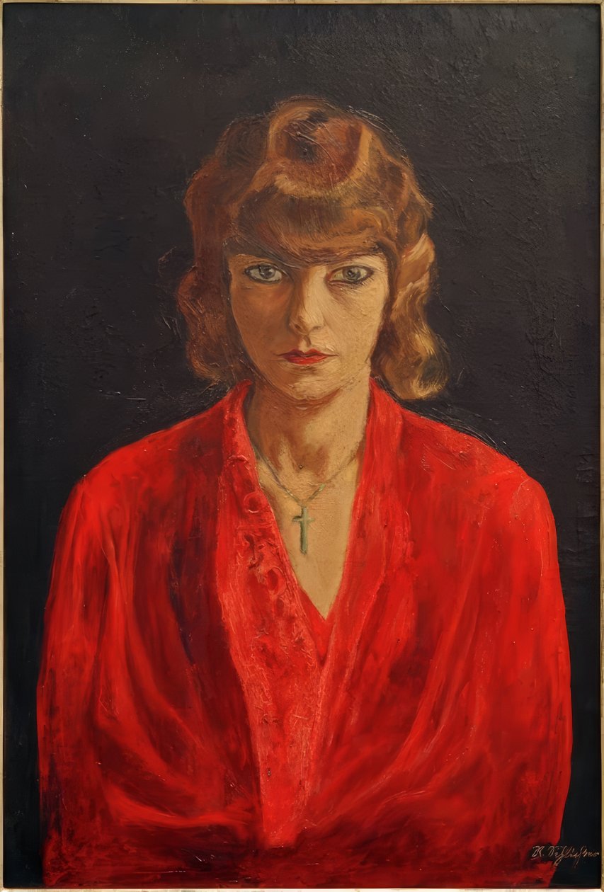 Speedy punaisella puserolla tekijältä Rudolf Schlichter