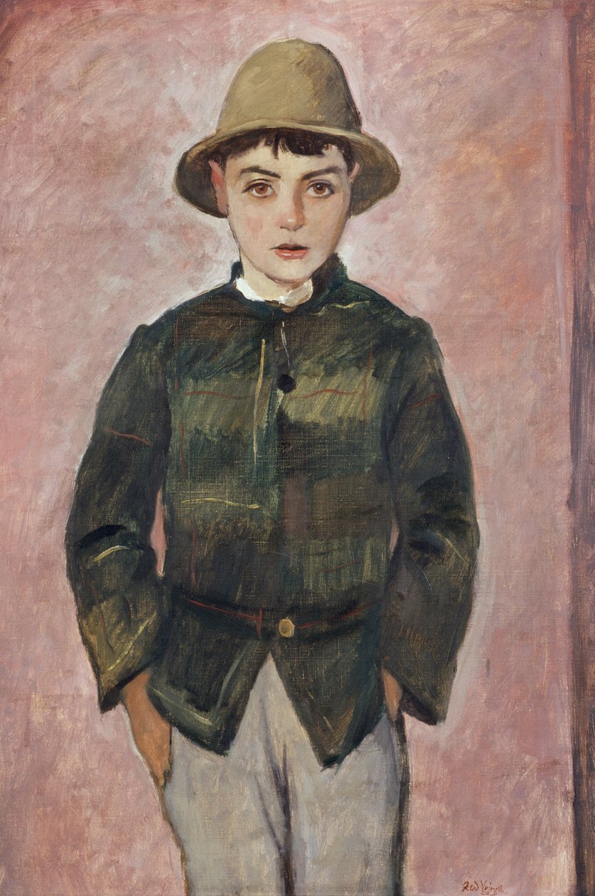 Country Boy, noin 1928 (öljy kankaalle) tekijältä Rudolf Vejrych