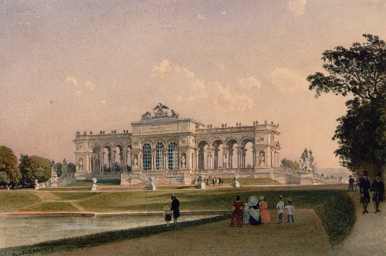 Gloriette Schönbrunnissa tekijältä Rudolf von Alt