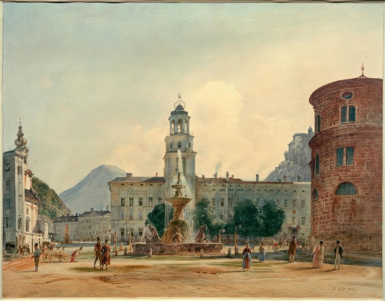 Salzburg (Österreich), tekijältä Rudolf von Alt