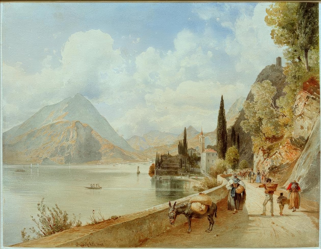 Varenna (Lombardia, Italia). tekijältä Rudolf von Alt