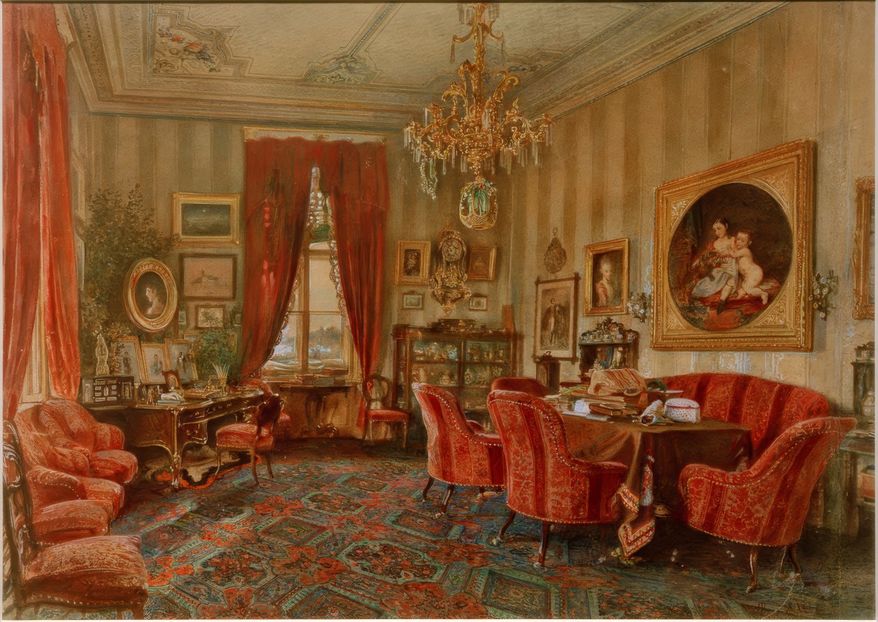 Makart-kauden wieniläinen salonki tekijältä Rudolf von Alt