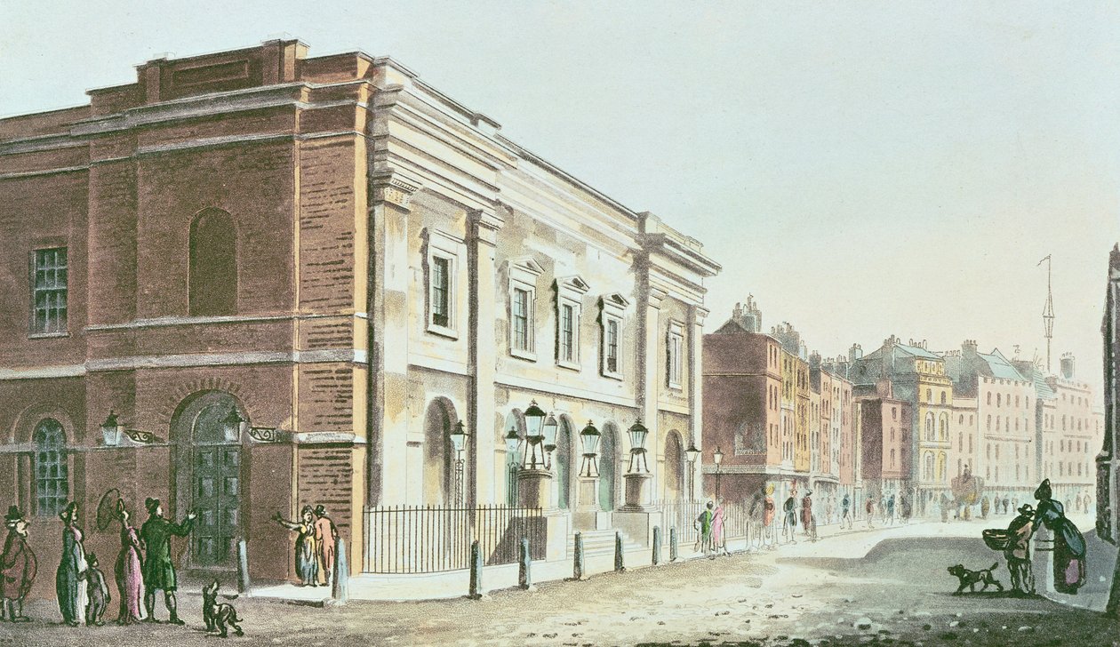New Drury Lane Theatre, 1812 tekijältä Rudolph Ackermann