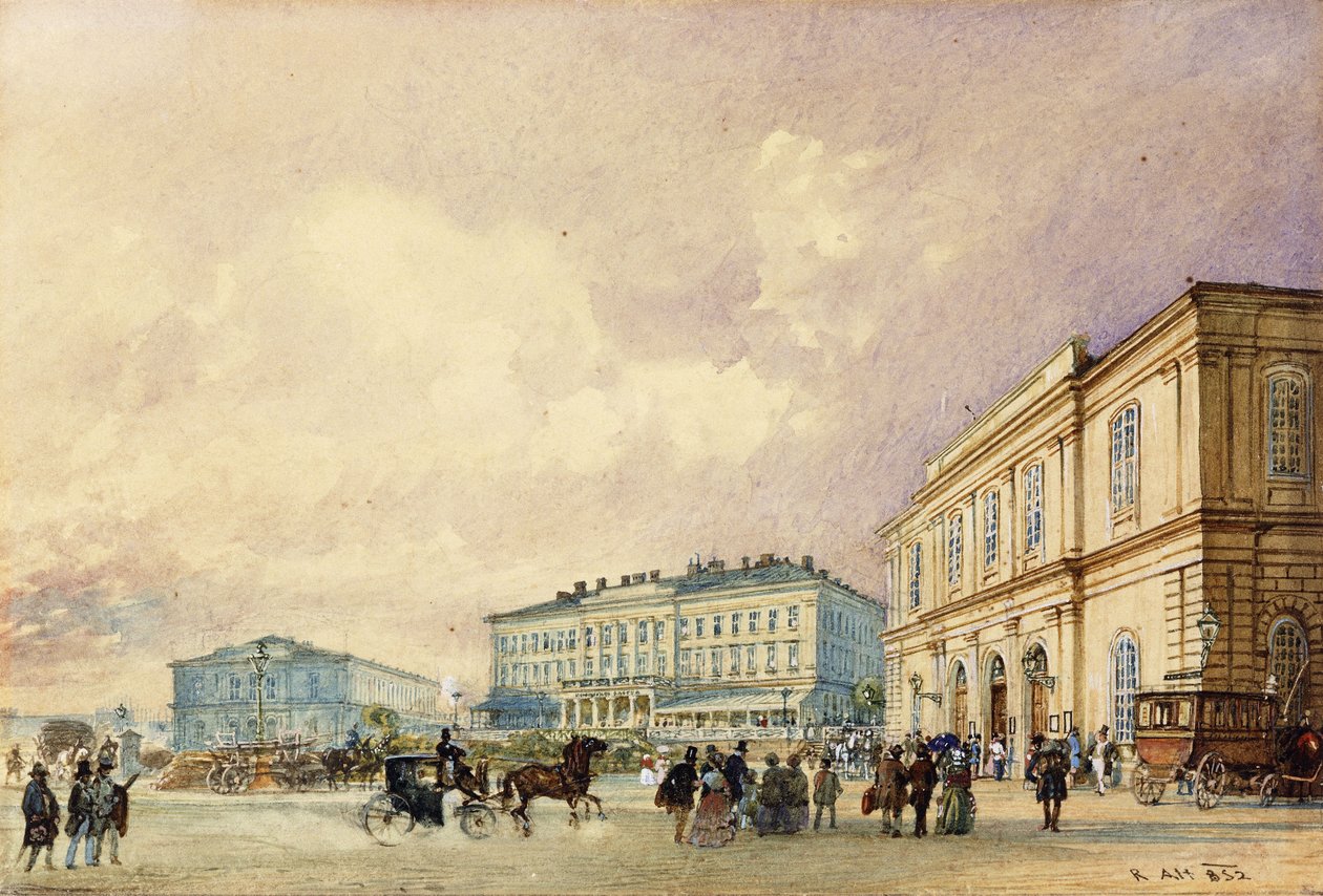 Eteläinen asema, Wien; Eteläinen asema, Wien, 1852 tekijältä Rudolf von Alt
