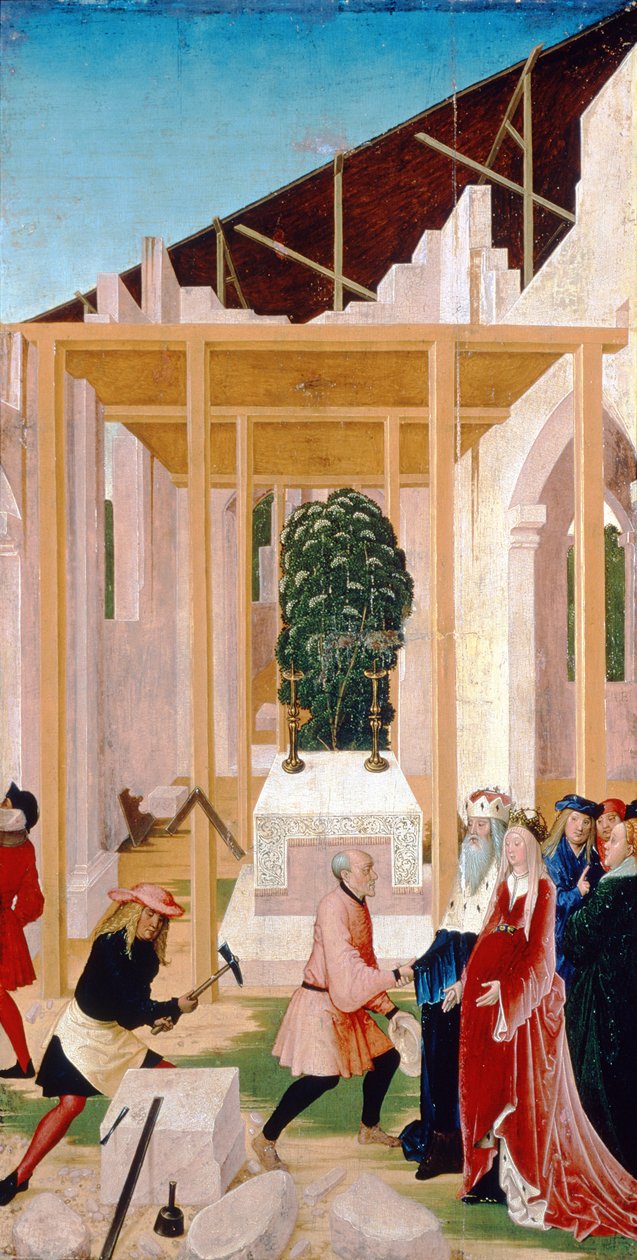 Kohtaus Pyhän Leopoldin legendasta, 1505 (tempera taulussa) tekijältä Rueland Frueauf