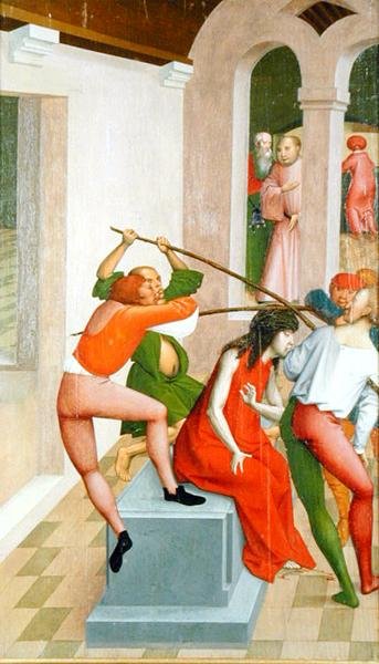 Kohtaus Passion-sarjasta (tempera paneelissa) tekijältä Rueland the Younger Frueauf