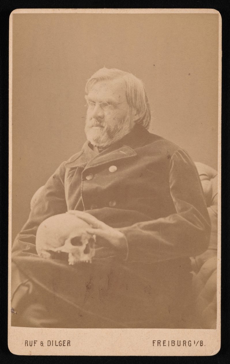Alexander Eckerin muotokuva 1816-1887, noin 1870-luku. tekijältä Ruf and Dilger
