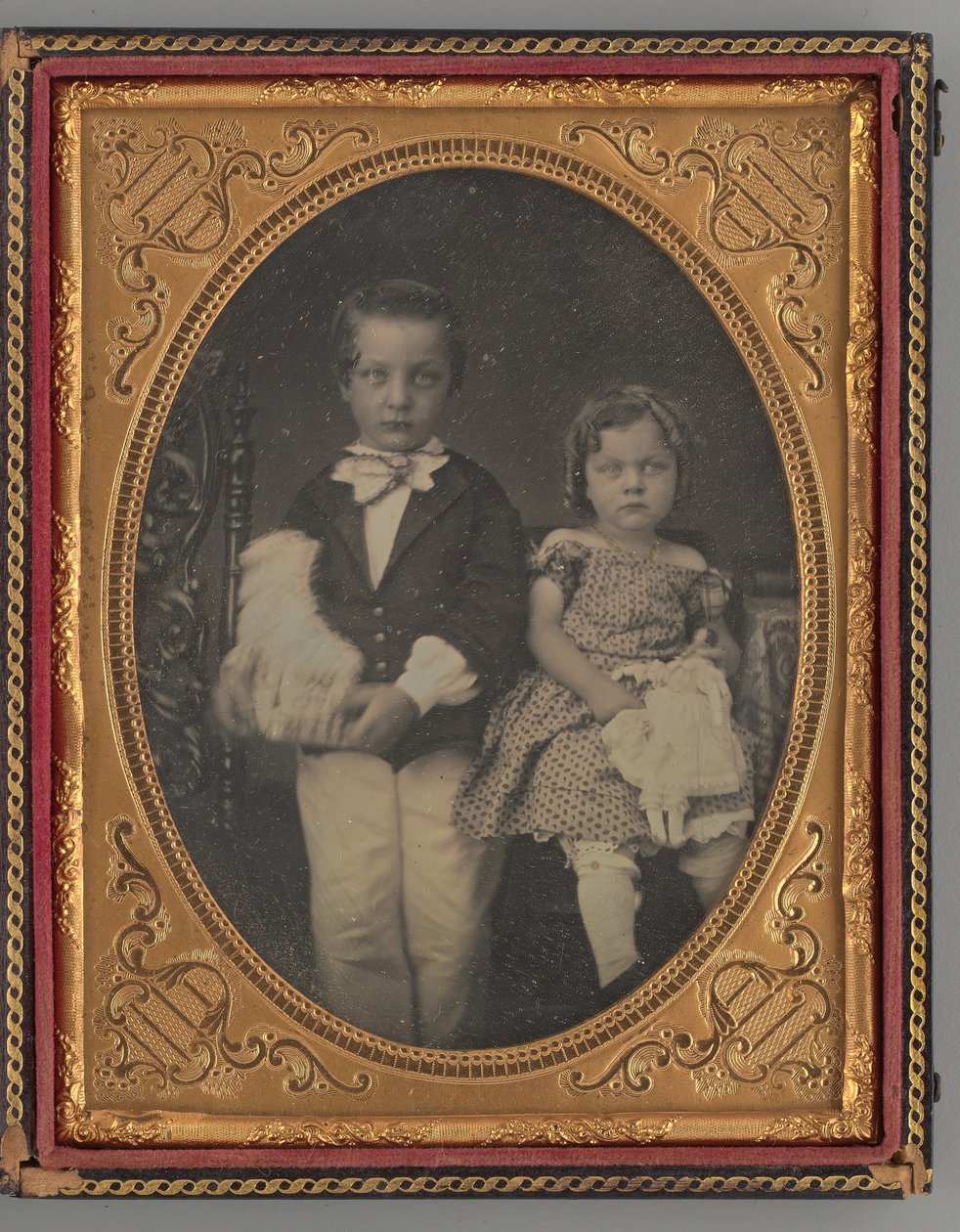 Nimetön muotokuva pojasta ja tytöstä, 1855. tekijältä Rufus Anson