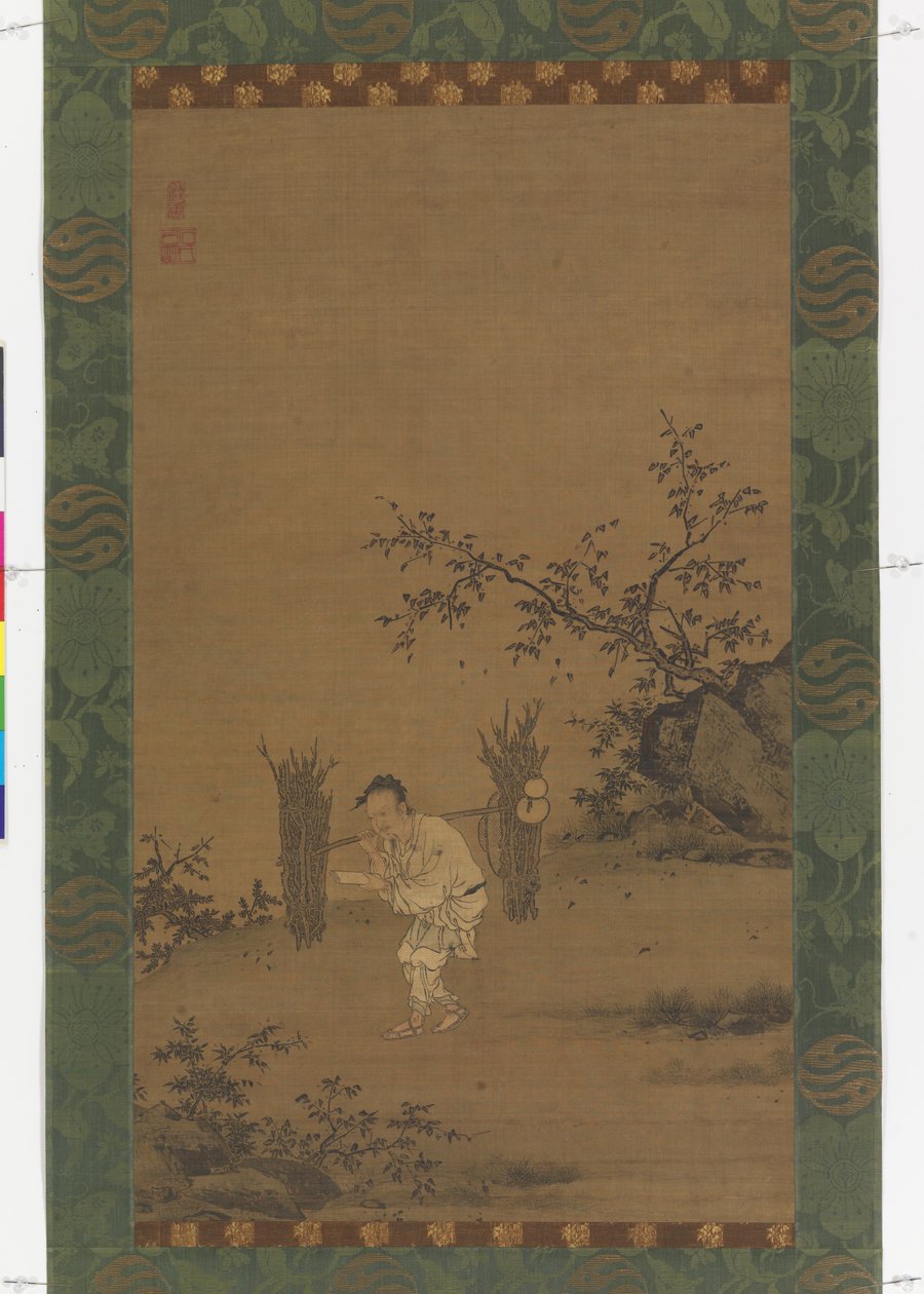 Zhu Maichen, n. 1450 (muste ja väri silkillä) tekijältä Rui Shi