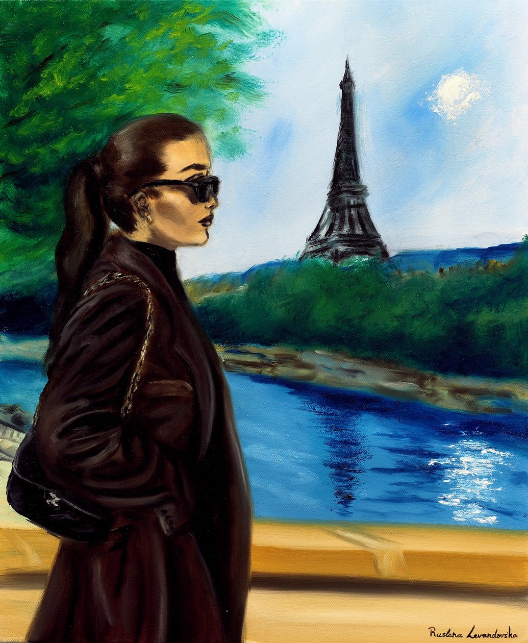Pariisin iltapäivä, 2024 (öljy kankaalle) tekijältä Ruslana Levandovska