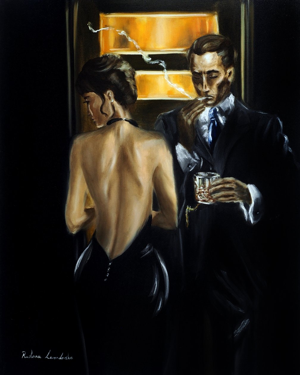 Savua ja silkkiä, 2025 (öljy kankaalle) tekijältä Ruslana Levandovska