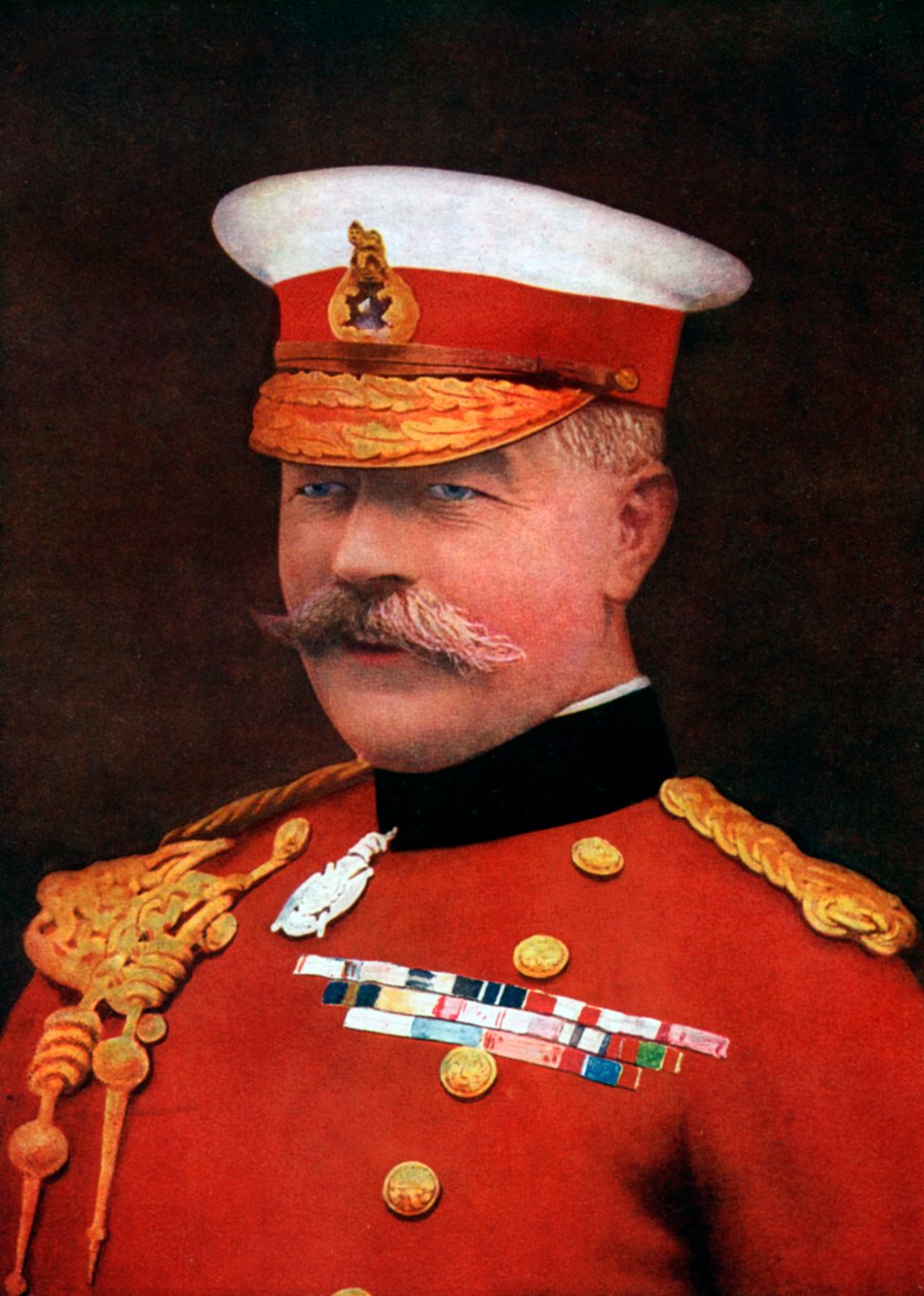 Khartumin kenttämarsalkka Earl Kitchener, sotaministeri, 1914-1916, c1920 tekijältä Russell and Sons