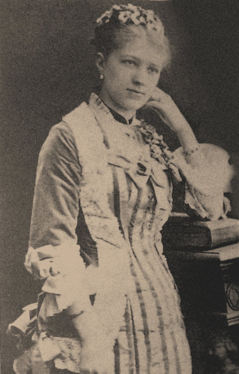 Polina Karpakova, ensimmäinen Odette-Odile, n. 1875 tekijältä Russian Photographer