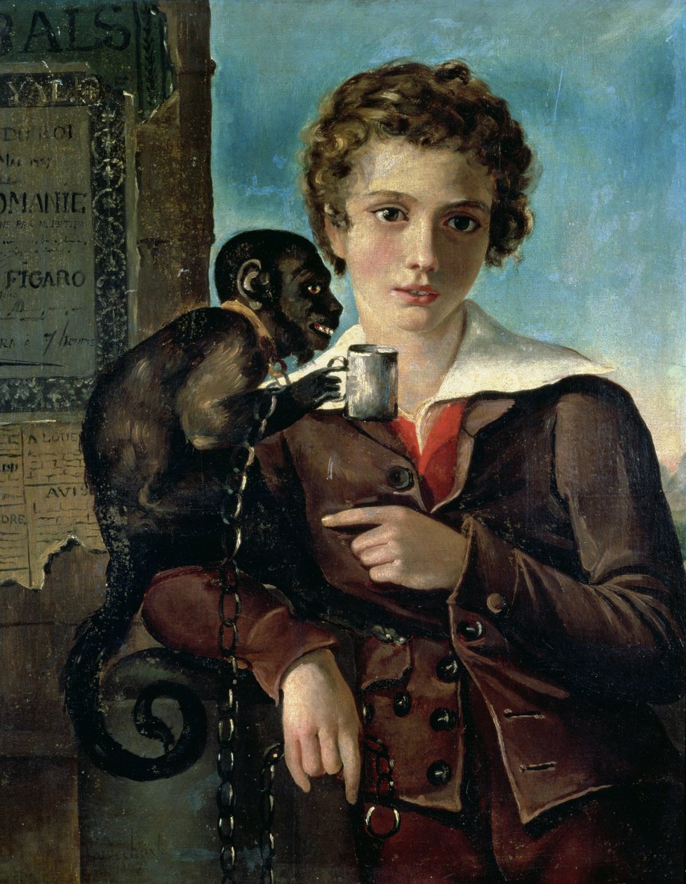Marius Petipan muotokuva baletissa "Dancemania", 1837 tekijältä Russian School