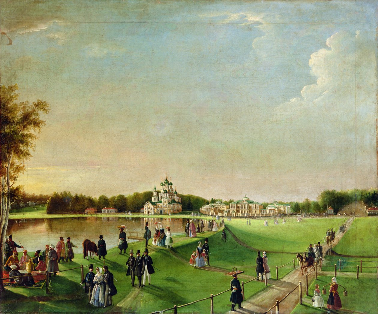 Julkinen hilpeily Ostankinossa 1840-luvulla tekijältä Russian School