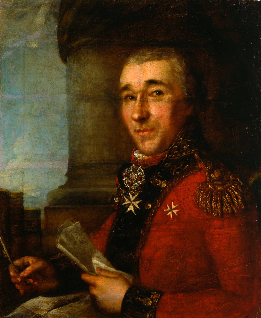 Kenraali kreivi Aleksei Arakchejevin muotokuva, 1700-luvun loppu tekijältä Russian Master