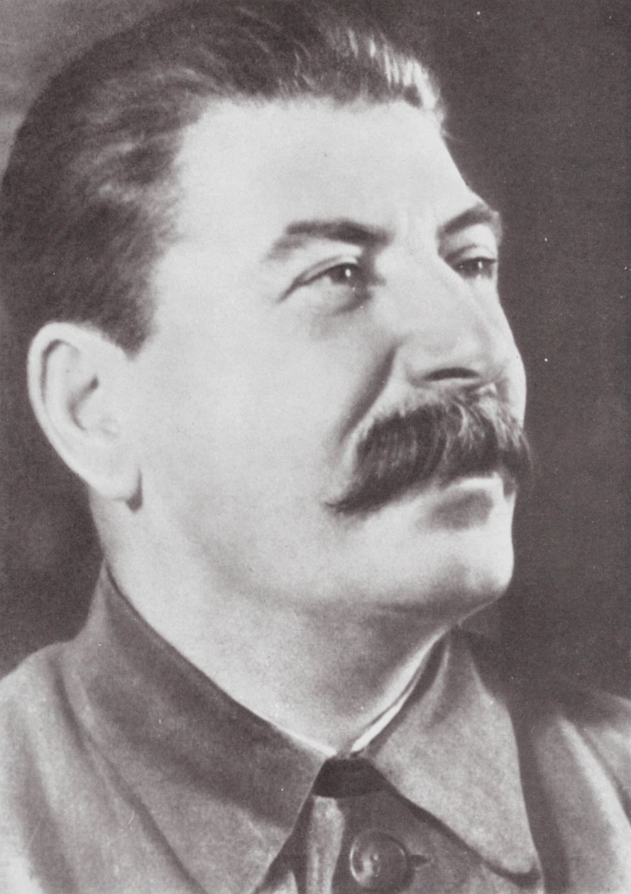 Josif Stalinin muotokuva (s/w valokuva) tekijältä Russian Photographer