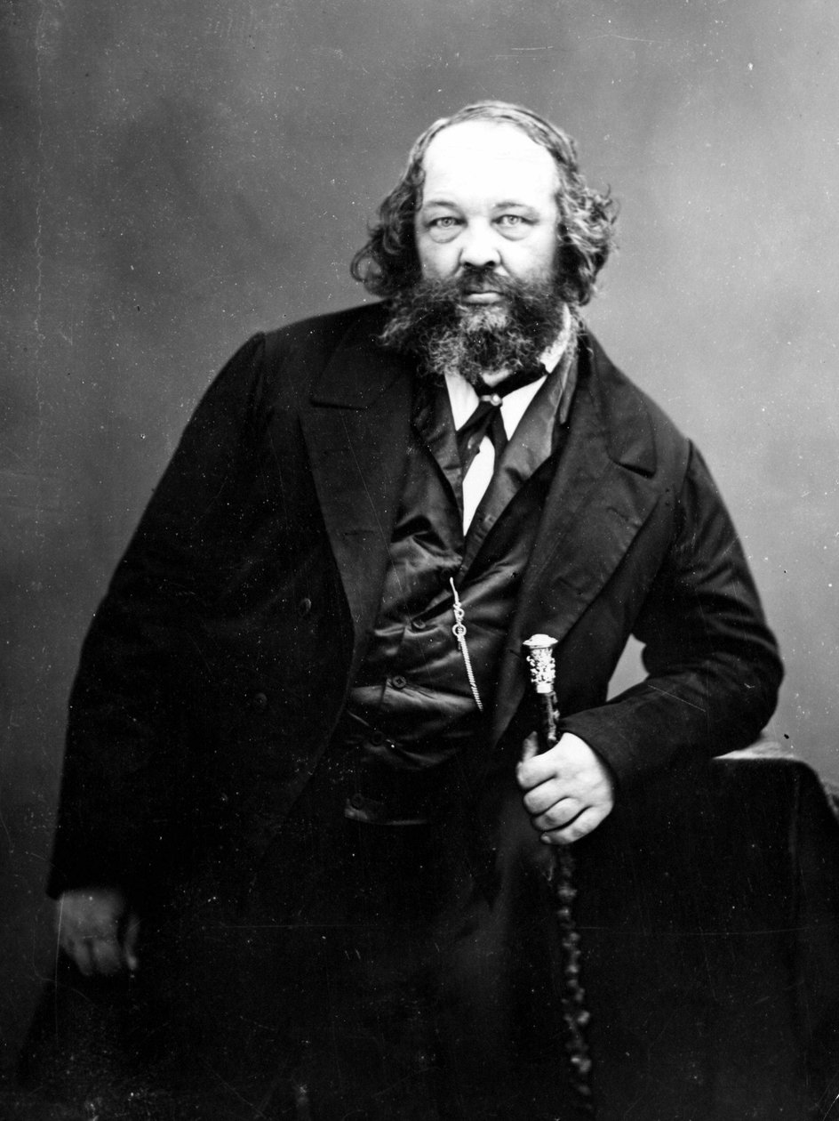 Muotokuva Michail Bakuninista (1814 - 1876), Venäjän anarkistisesta vallankumouksellisesta (1814 - 1876). Valokuvaus. tekijältä Russian Photographer