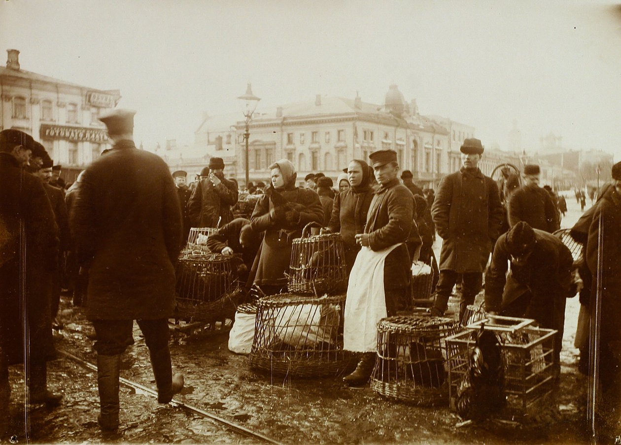 Lintumarkkinat Trubnaja-aukiolla Moskovassa tekijältä Russian Photographer