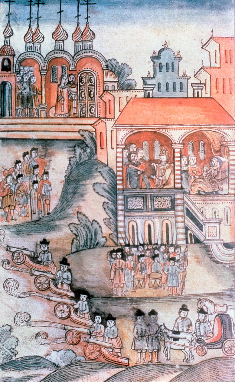 Venäjän Pietari I:n (1672-1725) syntymän juhla tekijältä Russian School