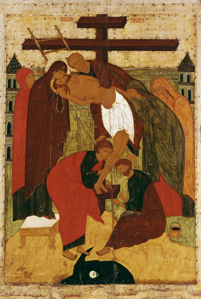 Laskeutuminen ristiltä, 1475-1499 tekijältä Russian School