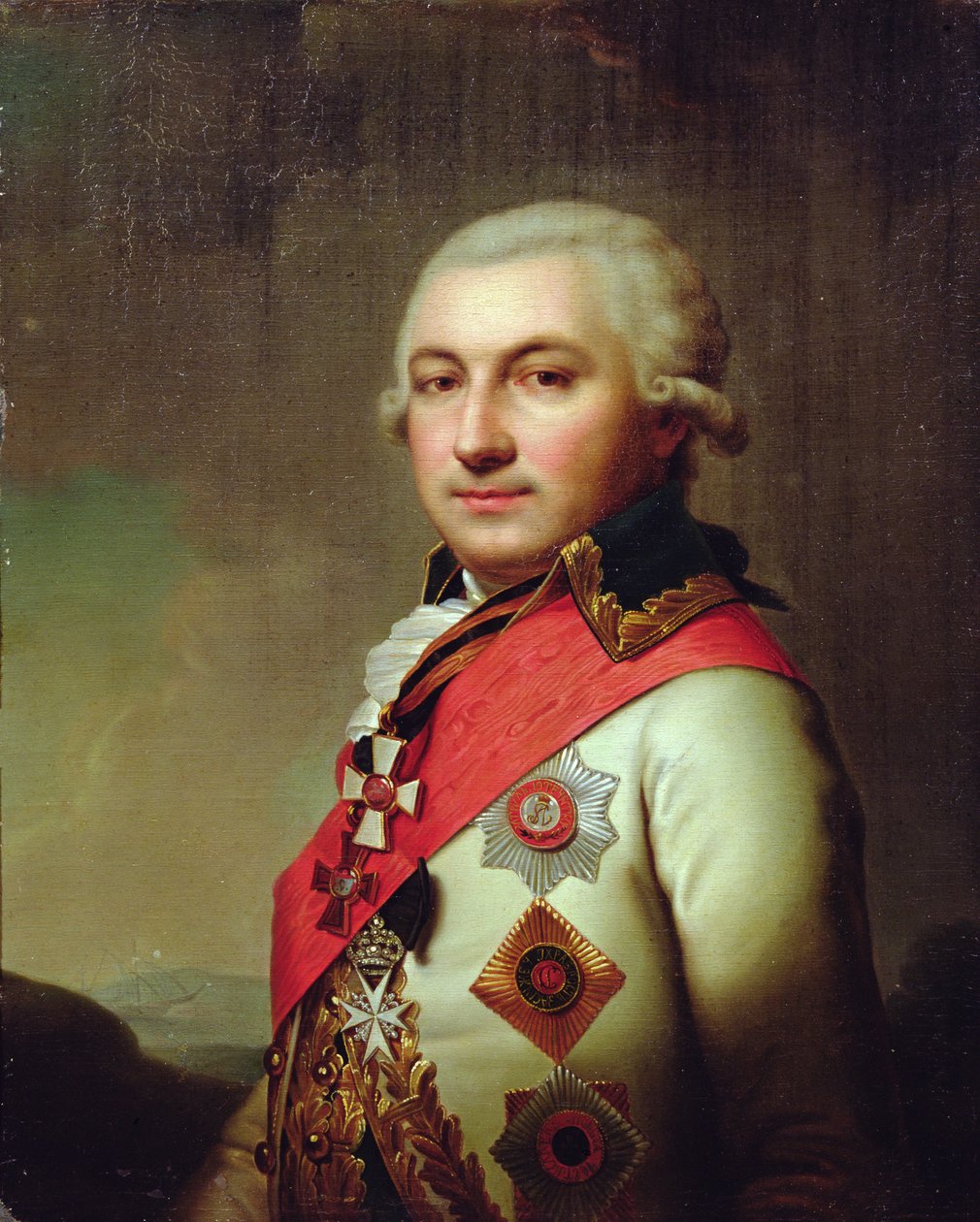 Amiraali Jose (Osip) de Ribasin muotokuva vuoden 1796 jälkeen tekijältä Russian School