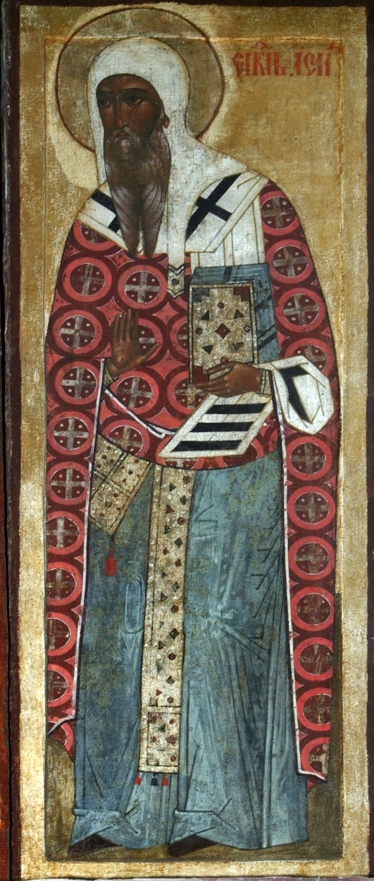 Sant Isaïes de Rostov, segle XVI. finlandès tekijältä Russian icon.