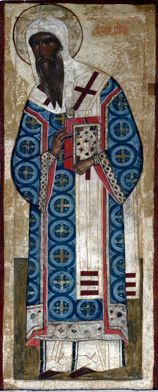 Pyhä metropoli Aleksius, 1500-luku. tekijältä Russian icon.