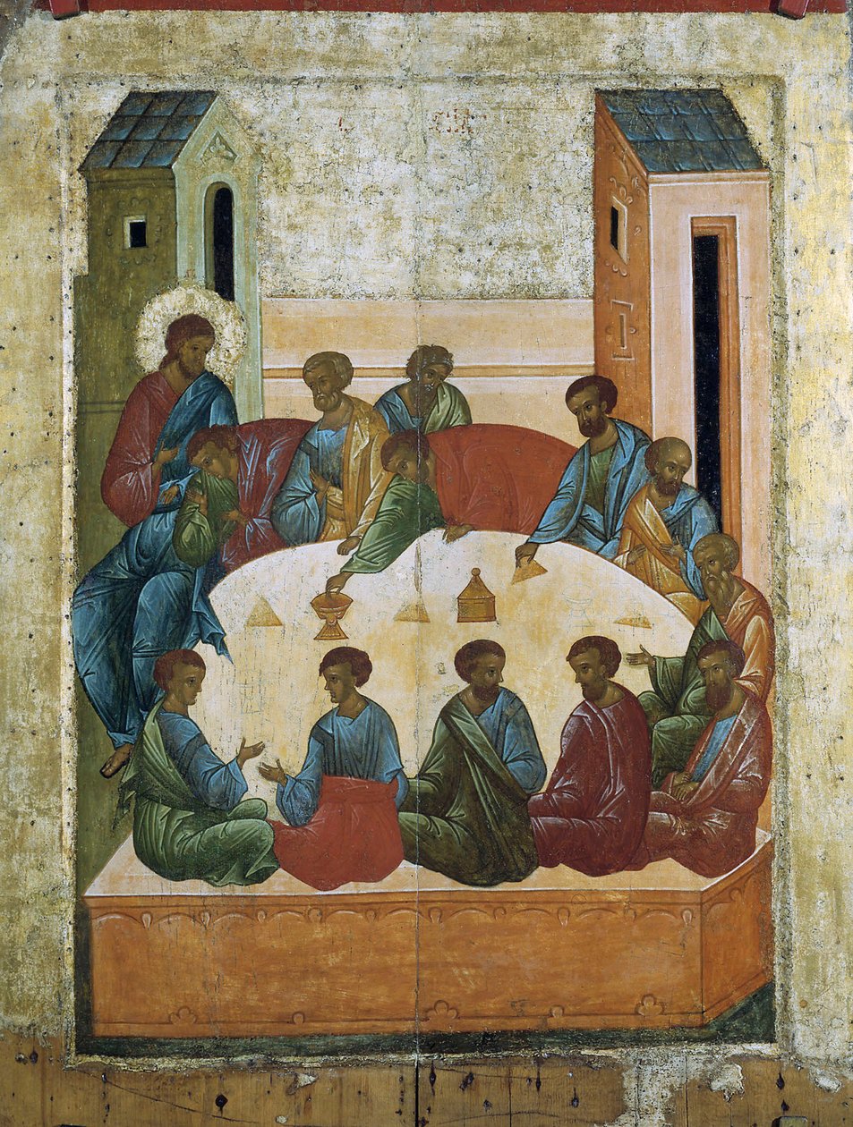 Viimeinen ehtoollinen, 1497. tekijältä Russian icon.