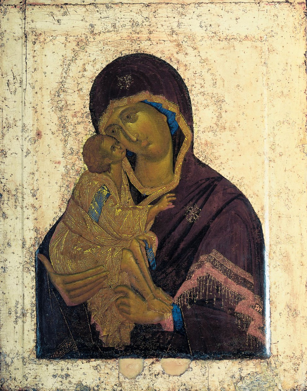 Donin neitsyt Kaksipuolinen ikoni, c1390. tekijältä Russian icon.