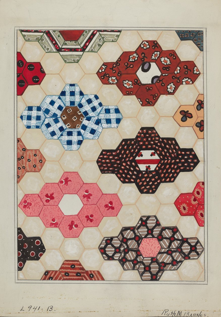 Peitto 1 jakso, c. 1936. tekijältä Ruth M Barnes